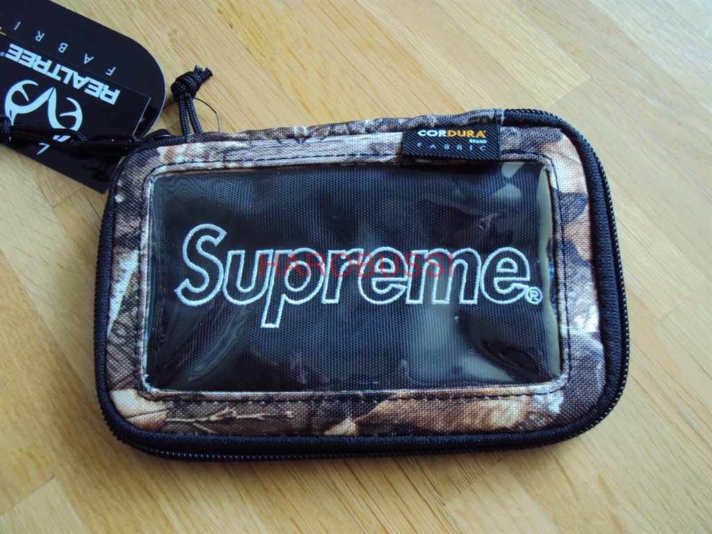 Original Supreme Small Zip Pouch Bag Etui Real Tree Box Logo Tasche